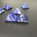Natural Crystal Point Energy Generator Figurine Protection Meditation Lapis Lazuli Pyramid Stone