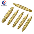 6 Pcs HSS 4341 Titanium Plated Damaged Broken Head Screw Extractor Set