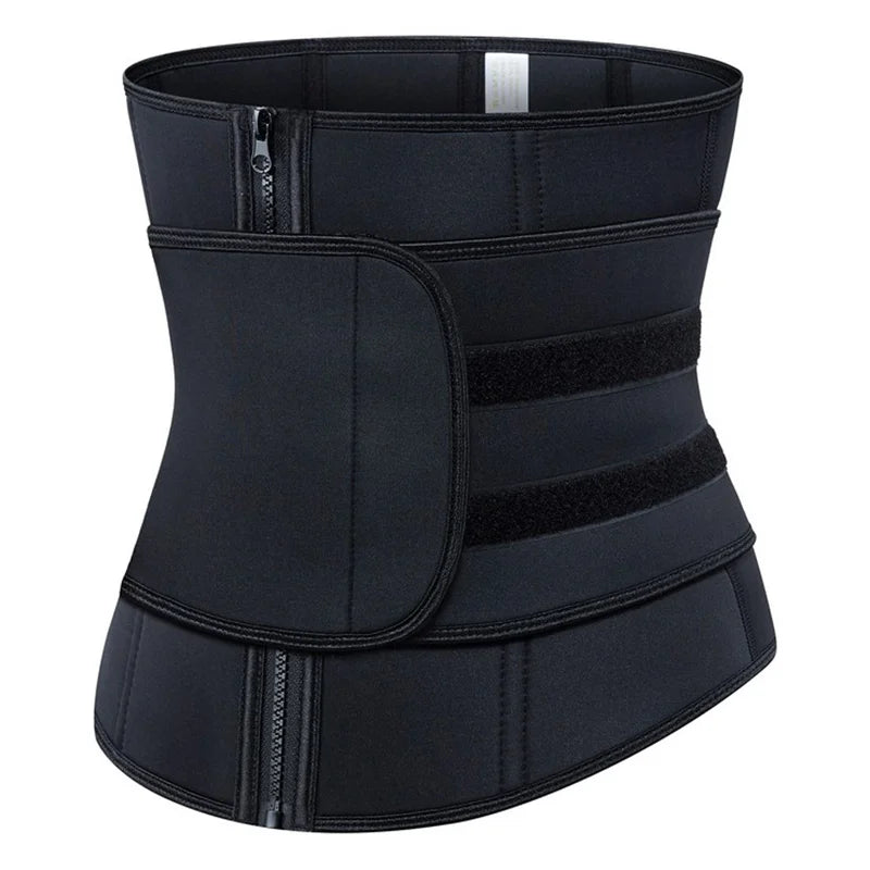 Comfortable Women Abdominal Control Adjustable Compression Elasticity Black Slimming Full Body Shapewear Waist Trimmer for Girls