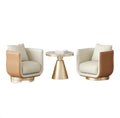 Foshan Wholesale Modern Rose Gold Stainless Steel Leg Base Side Table Small Round Stone Nesting Corner Coffee Table