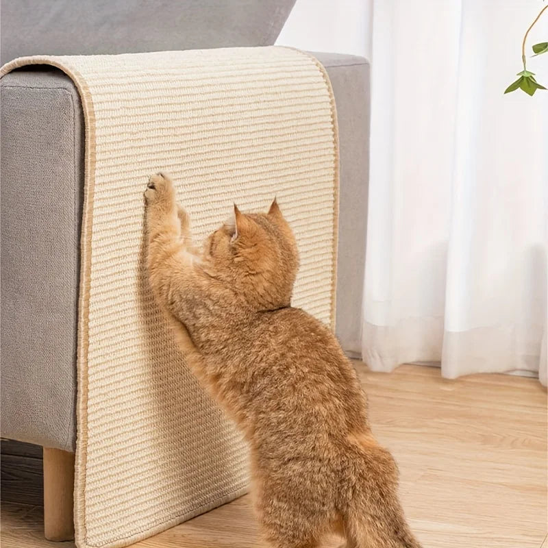 Sisal Cat Scratching Pad Pet House Sofa Protect Cover Kitten Scratch Board Cats Claw Scraper Posts Toy Pad Protector Furniture