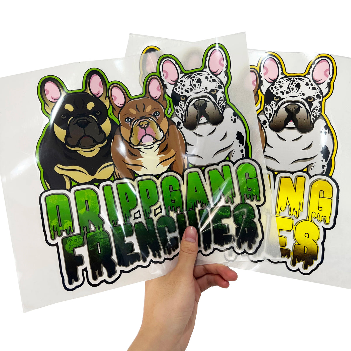 Wholesale Custom Printable Plastisol Vinyl Film Designs Sticker logo DTF Vinyl Heat Transfer Designs for t Shirts