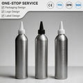 30-500ml Aluminum Bottle with Tapered Spout Essential Oil & Cosmetic Refill Container for Liquids Lotions & Serums