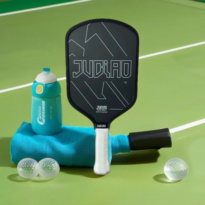 OEM Customized USAPA Standard 16mm Raw Carbon Fiber Pickleball Paddle with Rough Surface for Entertainment