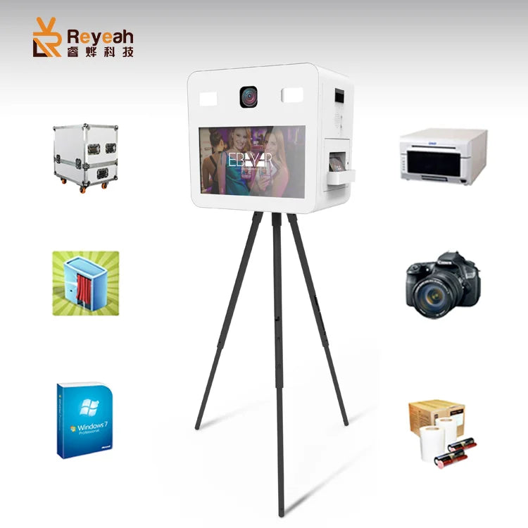 2022 Model D Photo Booth Camera Self-service Selfie Booth Kiosk for Canada Market