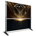 Adjustable Portable Aluminium Display Stand for Large Format Double-Sided Advertising Waterproof Polyester Backdrop