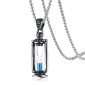 Fashion Man Vintage Jewelry Stainless Steel Hourglass Pendant Necklace