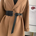 Wholesale Black PU Belt Lady Fashion Wide PU Leather Belt Women
