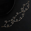 Gold Chain Handmade Pearl Crystal Headpiece Wedding Jewelry Hair Accessories Women Headband Bridal Hair Vine
