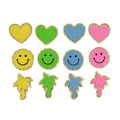 Hot Sale Machine Embroidered Ventralex Patch Wholesales Heart Chenille Smiling Face Patches for Hoodie
