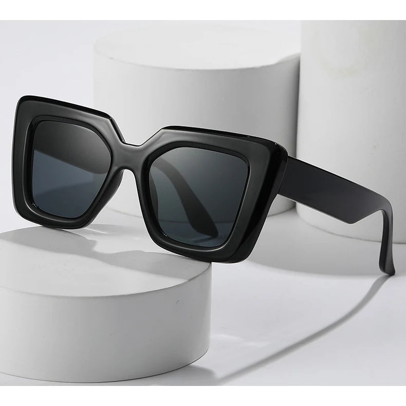 Sunway Eyewear 2025 New Square Frame Candy Colors Personality Oversized Fashion Sunglasses Women Men