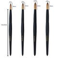Black Wooden Handle Round Crimped 100% Pure Konlinsky Acrylic Nail Brush for Acrylic Powder Manicure Art Nail Brush #12 #14