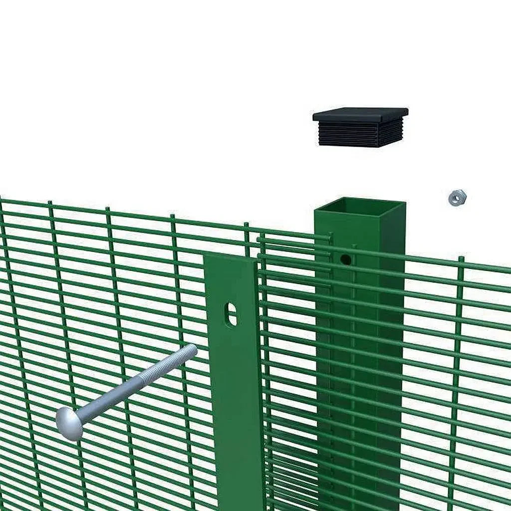 Durable Heat Treated Anti Climb Eco-Friendly Powder Coated Metal 358 Security Wire Mesh Fence HUAWO HW-3 4.0mm 3''x1/2''