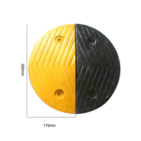 Parking Lots Car Block Rubber Wheel Stopper Cable Ramps Plastic Rubber Speed Bumpers Road Portable Speed Hump for Sale