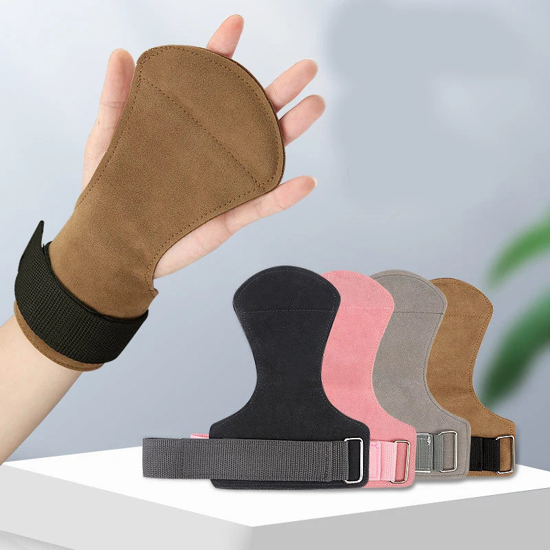 Weight Lifting Gloves Heavy Duty Straps for Pull up Weight Lifting Cross Training Leather Gymnastics Hand Grips