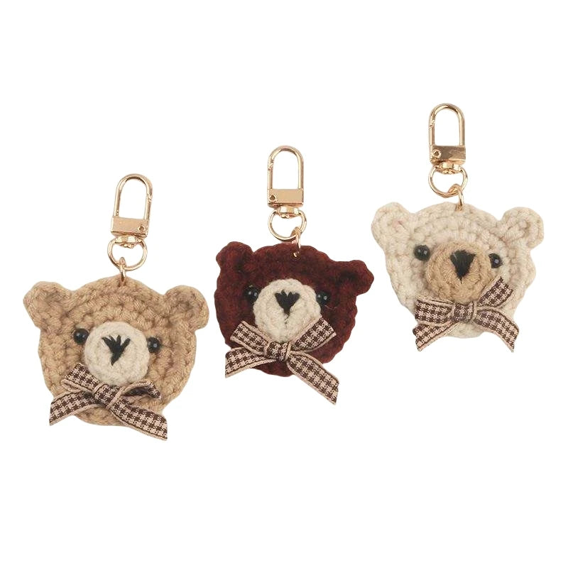 Promotion Mini Teddy Bear Toy Plush Bow Teddy Bear Doll Keychain Craft DIY Accessory Birthday Gifts Small Teddy Bear Key Chains