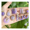 2024 New Fashion Guangzhou Fashion Jewelry Fine Anti Tarnish Mexican Fine Real Natural Stone Lavender Jade Pendant Necklace