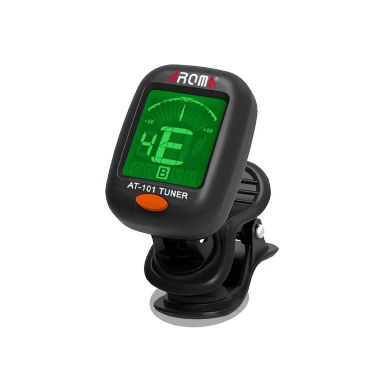 Wholesale Aroma AT-101/AT 101/AT101 Electric Guitar Tuner Clip on with Battery for Stringed Instruments Parts Guitar Accessories