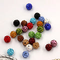New 4 6 8 10Mm Shambhala Clay Diamond Ball Multicolor Diy Bracelet Necklace Anklet Crystal Zircon Ball for Jewelry Accessories