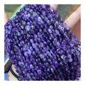 6-8mm Natural Amethyst Gravel Pebble Gemstone Beads Loose Nature Crystal with Healing Power & Energy Irregular Shape 15pcs