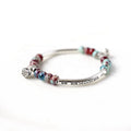 Handmade Bohemia Antique Silver Plated Ceramic Beaded Friendship Bracelet for Unisex Gift Wedding & Anniversary