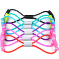 Yoga Pilates 8 Word Stretcher Pulling Rope Elastic Rubber Loop Tube Band Fitness Tension Belt Chest Expander Exercise Equipment