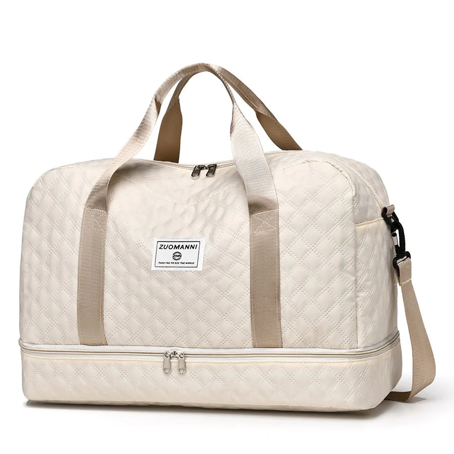 2024 Custom Logo Foldable Storage Large Capacity Nylon Yoga Crossbody Bag Waterproof Fitness Travel Tote Zipper Closure England