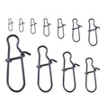 50pcs/bag HENGJIA 000#~8# Stainless Steel Fishing Swivel Connector Fishing Tackle(SS002)