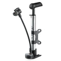 GIYO Aluminum Alloy Floor/Hand Pump for MTB & Road Bikes Presta/Schrader Valve Compatibility 160 PSI Max Pressure Gauge Included