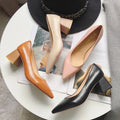 Wholesale Pointy Toe Ladies Chunky Heel Sandal Summer 2024 Korean Version Elegant Comfortable Women High Heels Leader Shoes