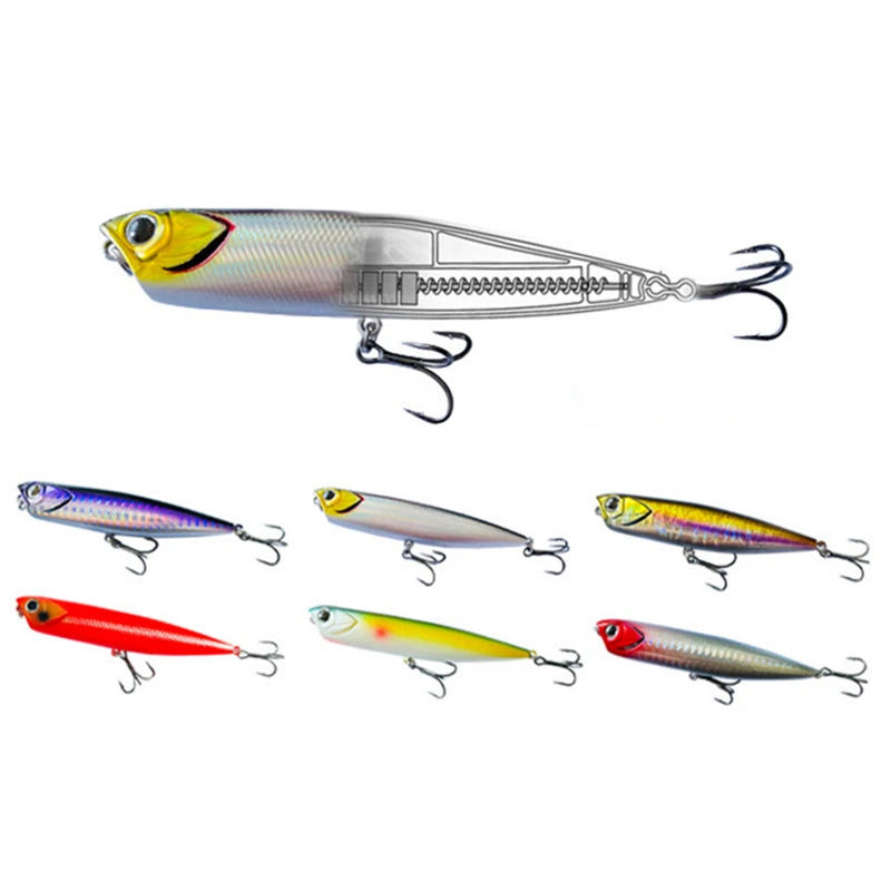 Wholesale Topwater Pencil Fishing Lure Floating Surface Pencil 90mm 105mm Wobbler Lure Pesca Fishing Tackle