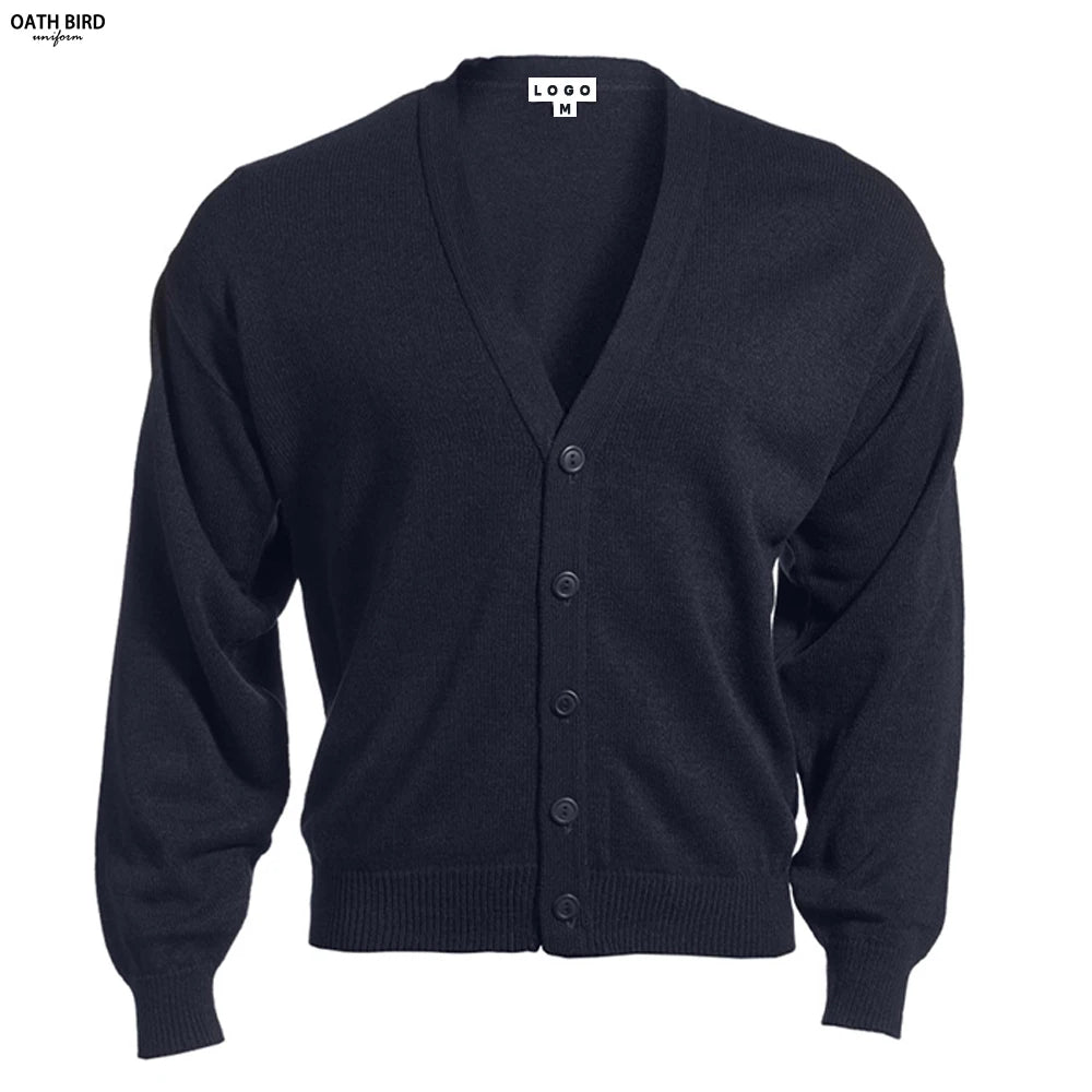 OEM Hi-Performance Men's Cardigan Sweaters Uniforms Ladies Cotton Cardigan Sweater Employees Uniforms Bank Uniform