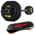 Home Fitness Adjustable Quickly Weightlifting Bar Powerlifting 20KG Crocodile Barbell Sets with Step Deck
