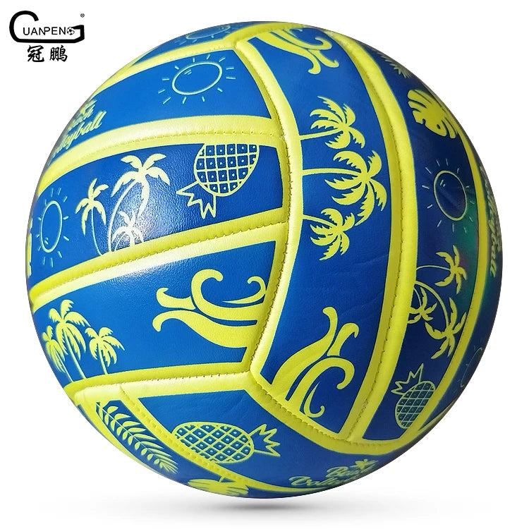 OEM / ODM Volley Ball 2.0mm Thickness Soft PVC Foam Leather Official Size 5 Custom Logo Volleyball Ball for Promotional Event