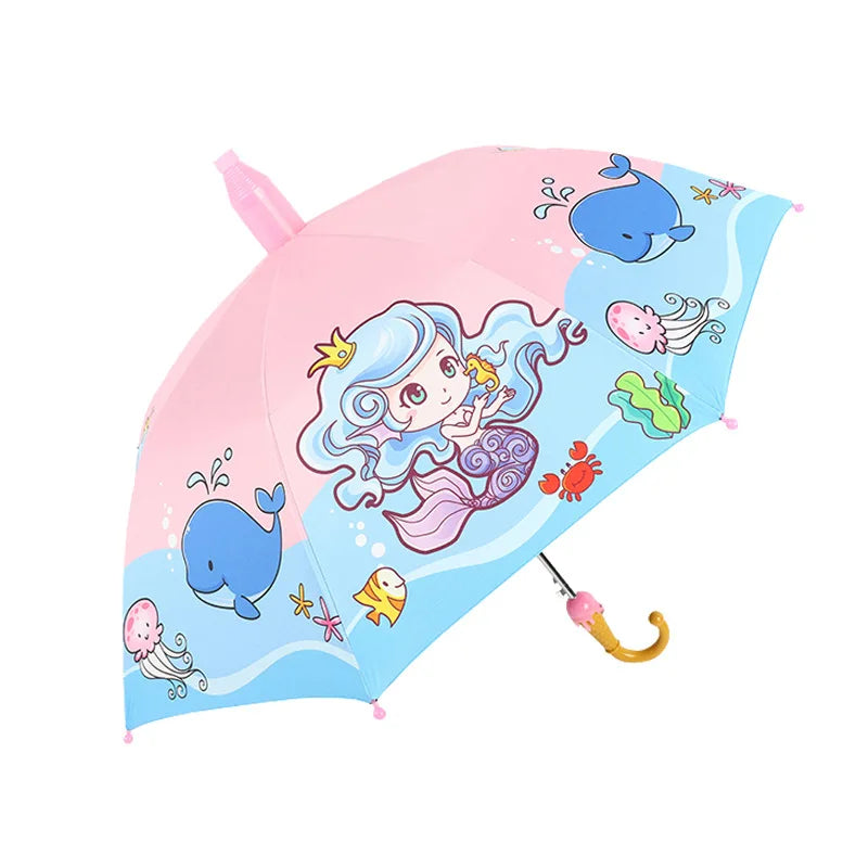 2023 Durable 8K Women Classicism Umbrella Straight Colorful Japanese Chinese Style Manual Children's Promotional Female Umbrella