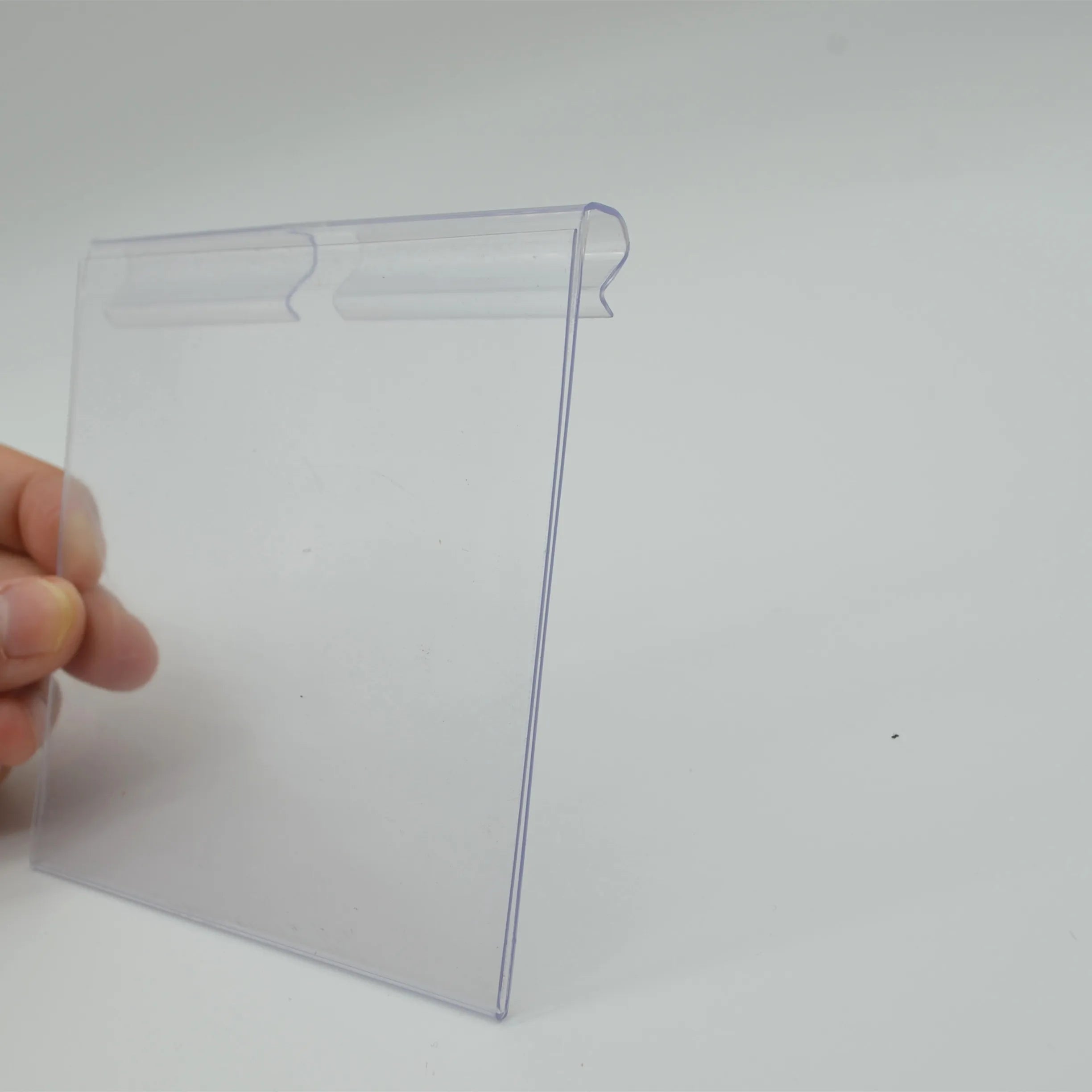 Extrusion Plastic Strip Supermarket PVC Hook Price Tag Price Label Holder of Supermarket Shelves