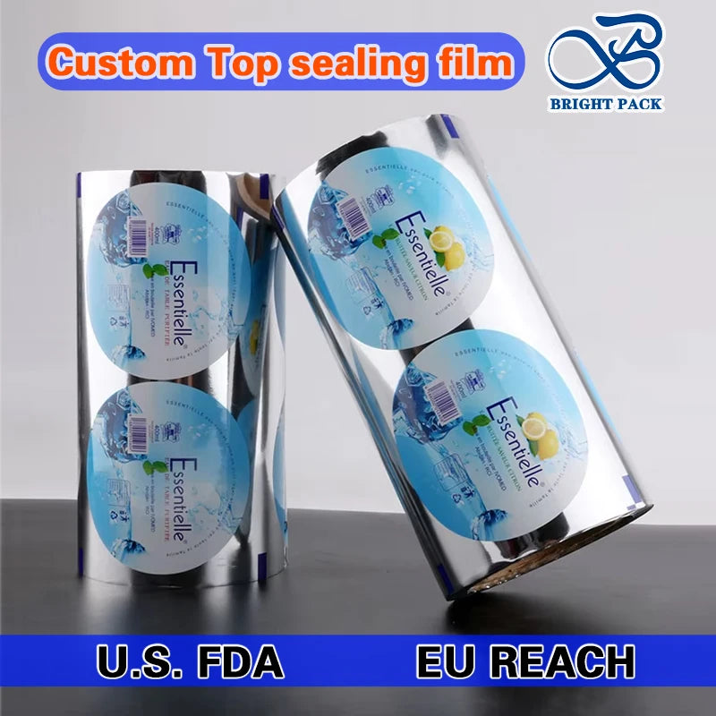 Custom Printing Waterproof Moisture Proof Food Grade Cup Sealing Film for Milk Noodle Snack Jelly Food Packaging
