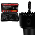 KAFUWELL SH4007 11 Piece Carbon Steel Metal Alloys Wood Hole Saw Cutting Set Hand Tools for Efficient Woodwork