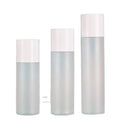 PET Plastic Bottle for SKin Care Cosmetic 100ml 150ml Flat Shoulder Frosted Toner Bottles with Screw Cap and Plastic Plug