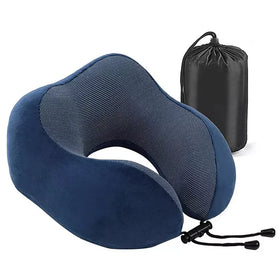 WJ-172 New Design Memory Foam Cotton Portable Travel & Neck Pillow with Custom Logo for Car Airplane