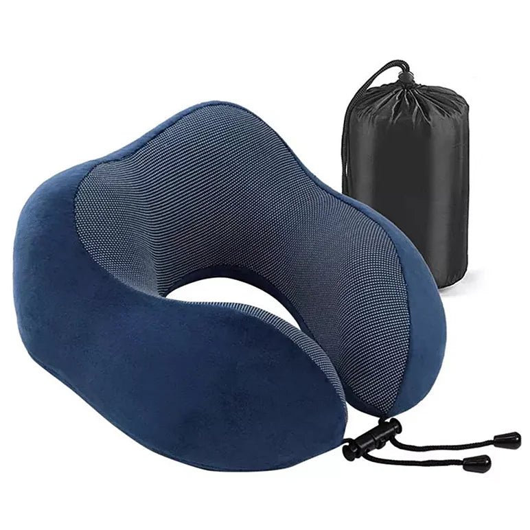 WJ-172 New Design Memory Foam Cotton Portable Travel & Neck Pillow with Custom Logo for Car Airplane