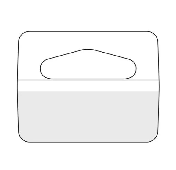 Clear Strong Adhesive Waterproof Food Grade PET Hang Tab for Sugar Candy Cake Bread