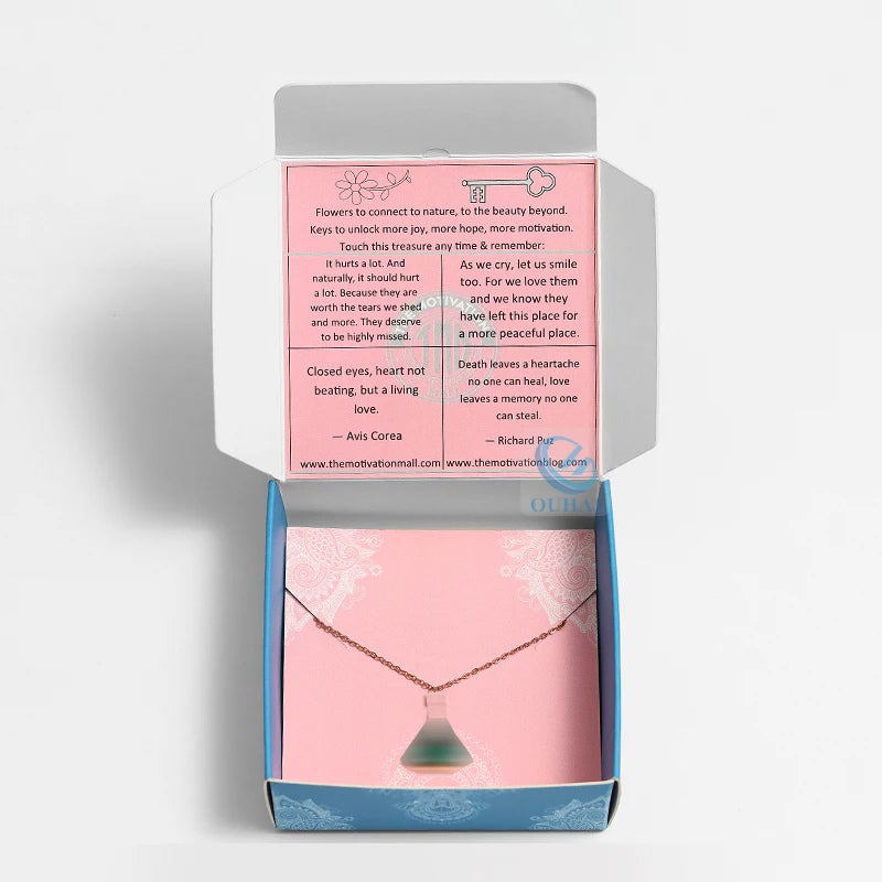 Corrugated Paper Shipping Mailer Small Packaging Boxes Jewelry Necklace External Packaging Cardboard Display Box