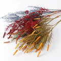 Warm Sun Decoration's Autumn Color Artificial Cypress Grass Plastic Flower Wedding & Christmas/Graduation Decorations