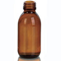 Wholesale 200 Ml Empty Amber Brown Oral Liquid Cough Syrup Glass Bottle Sizes Glass Jar