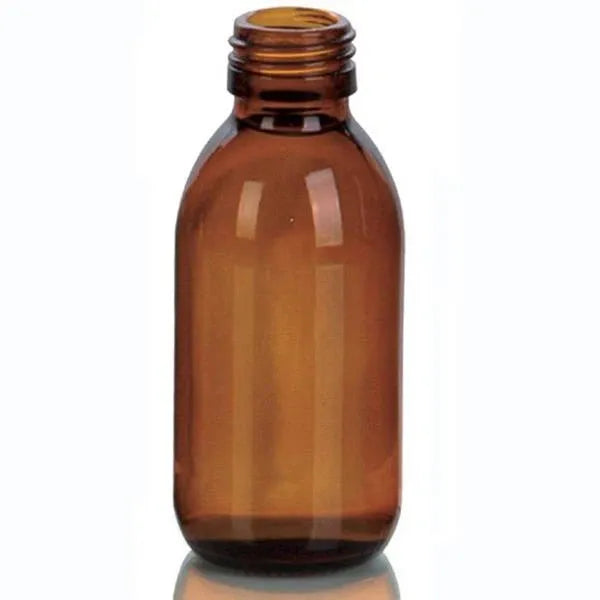 Wholesale 200 Ml Empty Amber Brown Oral Liquid Cough Syrup Glass Bottle Sizes Glass Jar