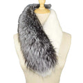MWFur Fox Fur Scarf With Rex Rabbit Fur Fashion Winter Collar for Lady Fashion Women Scarf Neck Warmer Short Scarf