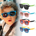 CONCHEN Custom logo New Arrivals Square Unisex Kids Sun Glasses Plastic Cute Children Sunglasses