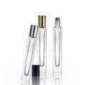 1/3 oz 10 ml 10ml Cylinder Rectangular Heavy Wall Thick Bottom Essential Oil Perfume Roller Bottles for Deodorant Roll on Bottle