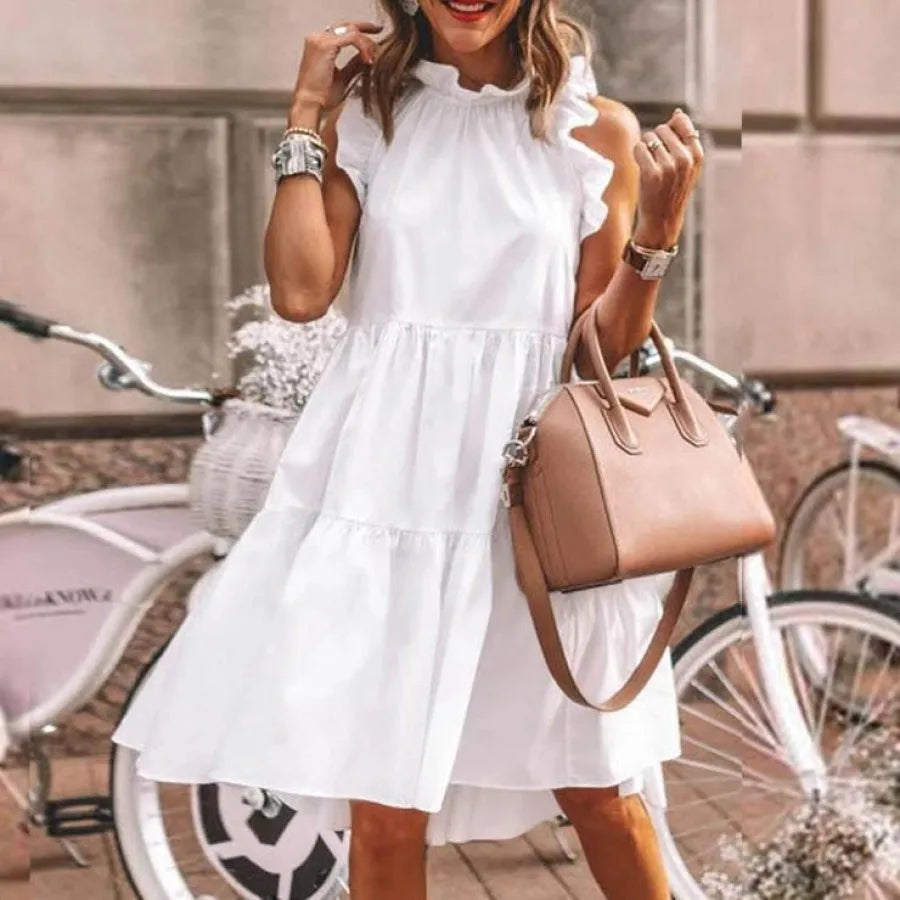 Ladies Dresses Plus Size Dress Summer Sleeveless Plus Size Women Clothing Casual Beach Midi Dresses for Women